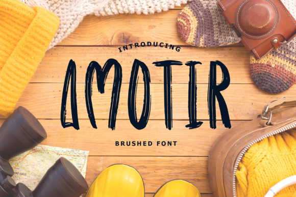 Amotir: A Brushed Display Font for Creative Branding Projects