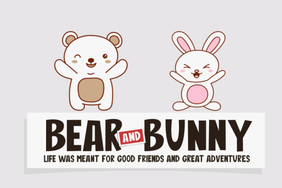 Bear and Bunny Font for Engaging Digital Campaigns