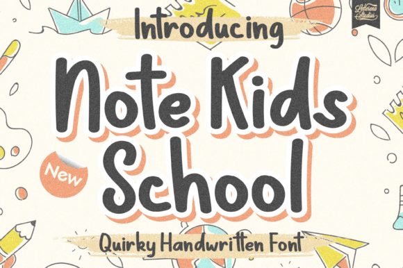 Boost Your Visuals with Note Kids School Font