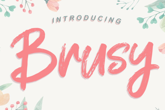 Brusy: A Bold and Friendly Font for Handmade Creations