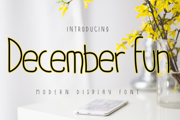 December Fun Font for Handmade Holiday Creations