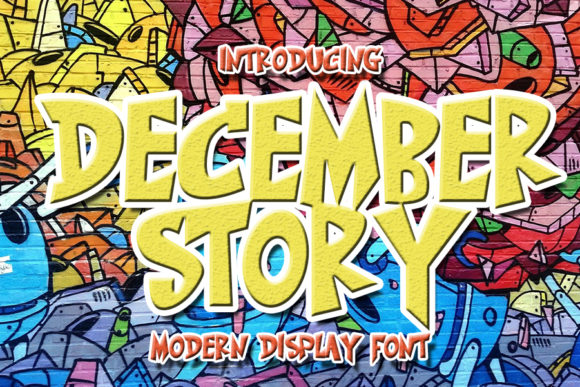 December Story: A Bold Display Font for Editorial Projects