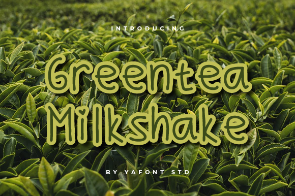 Greentea Milkshake: A Unique Display Font for Creative Projects