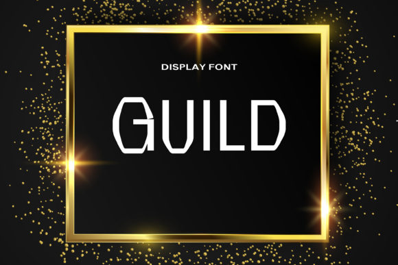 Guild: A Bold Display Font for Futuristic Branding