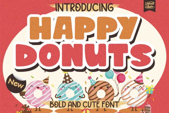 Happy Donuts Font for a Brighter Brand Identity