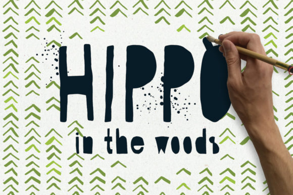 Hippo in the Woods Font for Playful Branding Projects