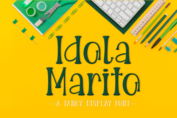 Idola Marito: A Playful Display Font for Digital Creativity