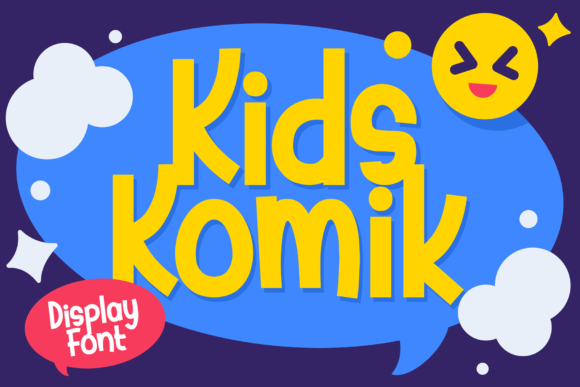 Kids Komik: A Playful Display Font for Digital Creatives