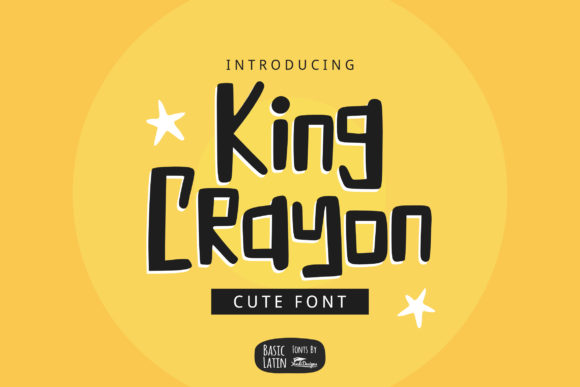 King Crayon: A Playful Display Font for Editorial Design