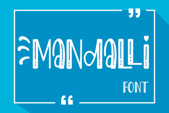 Mandalli: A Quirky Display Font for Bold Branding