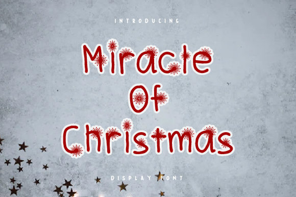 Miracle of Christmas Font for Holiday Web Design