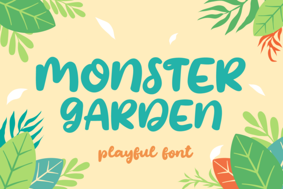 Monster Garden Font for Playful Web Designs