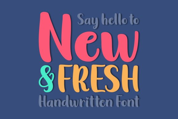 New Fresh: A Modern Display Font for Editorial Design