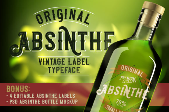 Original Absinthe: A Vintage-Inspired Display Font for Editorial Projects