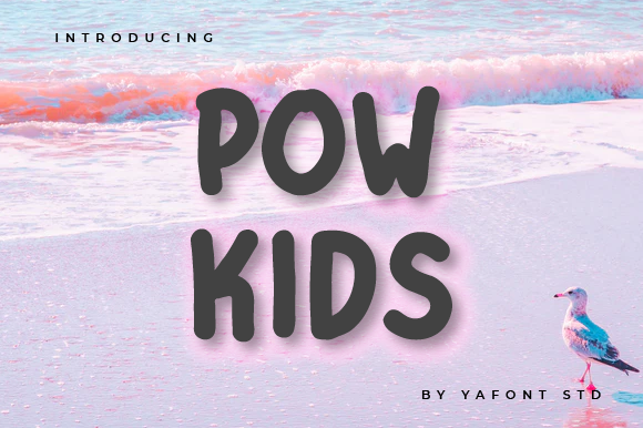 Pow Kids: A Playful Display Font for Editorial Design