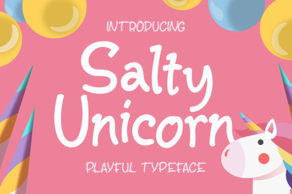 Salty Unicorn Font for Web Design