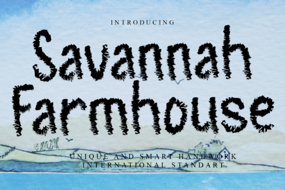 Savannah Farmhouse Font for Editorial Design