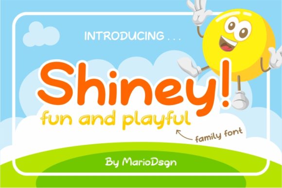 Shiney: A Joyful Display Font for Digital Creativity
