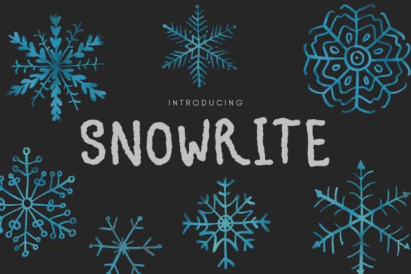 Snowrite Snow-like: A Brittle Display Font for Creative Branding
