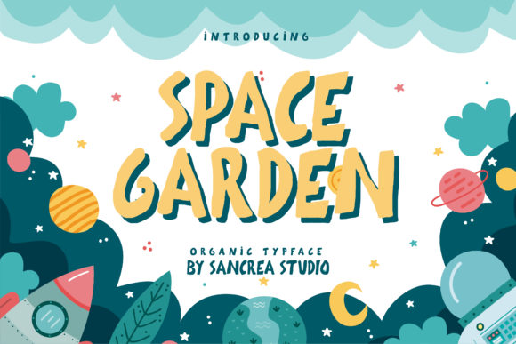 Space Garden Font for Bold Brand Visuals