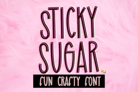 Sticky Sugar: A Playful Display Font for Creative Projects