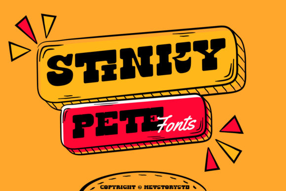 Stinky Pete: A Bold Display Font for Handmade Creations