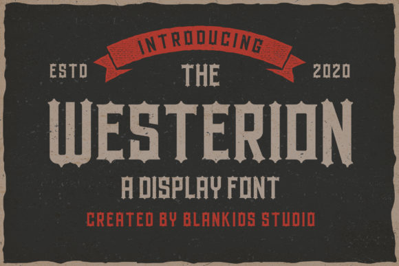 Westerion: A Bold Display Font for Creative Branding Projects